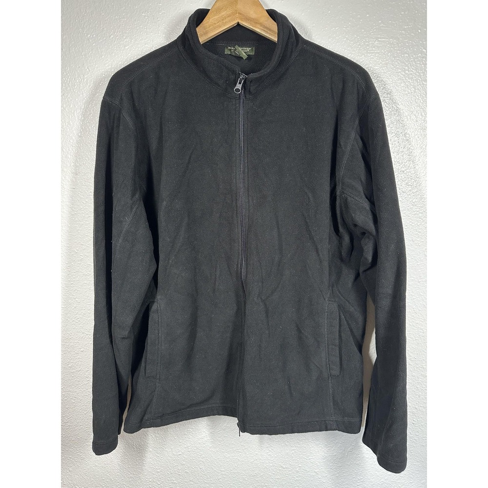 Great Northwest Jacket Womens 1X Black Full Zip Fleece Warm Layer Outdoors Cozy‎